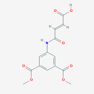 molecular formula C14H13NO7 B4610159 4-{[3,5-双(甲氧羰基)苯基]氨基}-4-氧代-2-丁烯酸 