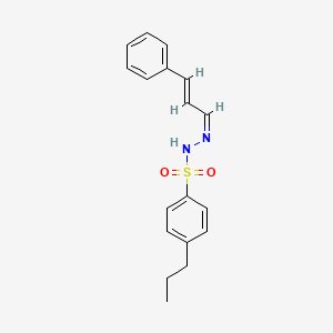 N'-(3-phenyl-2-propen-1-ylidene)-4-propylbenzenesulfonohydrazide