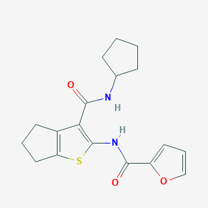 N-{3-[(cyclopentylamino)carbonyl]-5,6-dihydro-4H-cyclopenta[b]thien-2-yl}-2-furamide