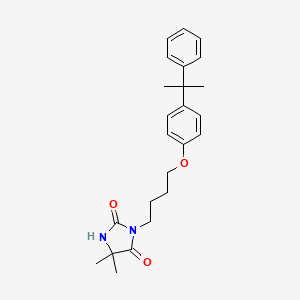 5,5-dimethyl-3-{4-[4-(1-methyl-1-phenylethyl)phenoxy]butyl}-2,4-imidazolidinedione