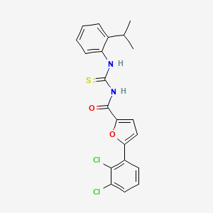 5-(2,3-dichlorophenyl)-N-{[(2-isopropylphenyl)amino]carbonothioyl}-2-furamide