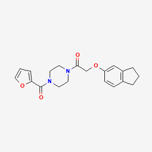 1-[(2,3-dihydro-1H-inden-5-yloxy)acetyl]-4-(2-furoyl)piperazine