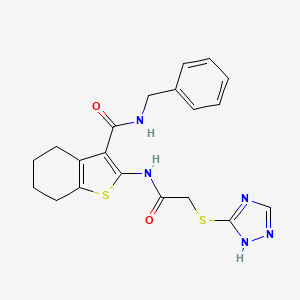 N-benzyl-2-{[(4H-1,2,4-triazol-3-ylthio)acetyl]amino}-4,5,6,7-tetrahydro-1-benzothiophene-3-carboxamide