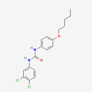 molecular formula C18H20Cl2N2O2 B4610314 N-(3,4-二氯苯基)-N'-[4-(戊氧基)苯基]脲 