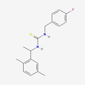 N-[1-(2,5-dimethylphenyl)ethyl]-N'-(4-fluorobenzyl)thiourea