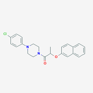 1-(4-chlorophenyl)-4-[2-(2-naphthyloxy)propanoyl]piperazine