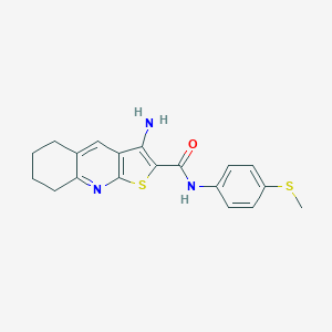 3-amino-N-[4-(methylsulfanyl)phenyl]-5,6,7,8-tetrahydrothieno[2,3-b]quinoline-2-carboxamide