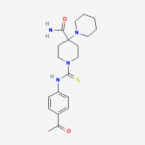 1'-{[(4-acetylphenyl)amino]carbonothioyl}-1,4'-bipiperidine-4'-carboxamide