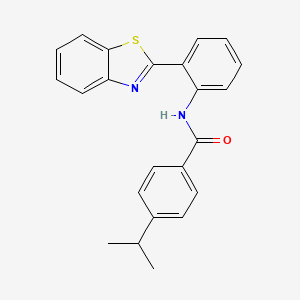 N-[2-(1,3-benzothiazol-2-yl)phenyl]-4-isopropylbenzamide