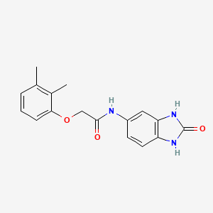 molecular formula C17H17N3O3 B4610578 2-(2,3-二甲基苯氧基)-N-(2-氧代-2,3-二氢-1H-苯并咪唑-5-基)乙酰胺 