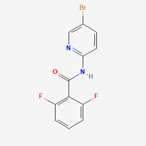 molecular formula C12H7BrF2N2O B4610585 N-(5-bromopyridin-2-yl)-2,6-difluorobenzamide 