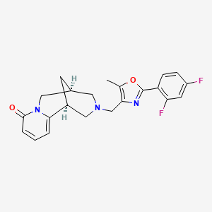 (1S,9S)-11-{[2-(2,4-difluorophenyl)-5-methyl-1,3-oxazol-4-yl]methyl}-7,11-diazatricyclo[7.3.1.0~2,7~]trideca-2,4-dien-6-one