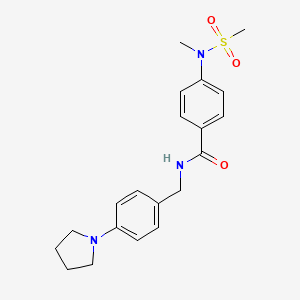 4-[methyl(methylsulfonyl)amino]-N-[4-(1-pyrrolidinyl)benzyl]benzamide