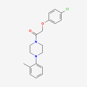 molecular formula C19H21ClN2O2 B4610611 1-[(4-chlorophenoxy)acetyl]-4-(2-methylphenyl)piperazine 