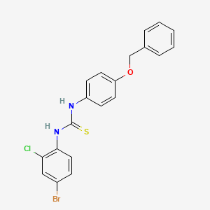 molecular formula C20H16BrClN2OS B4610639 N-[4-(benzyloxy)phenyl]-N'-(4-bromo-2-chlorophenyl)thiourea 