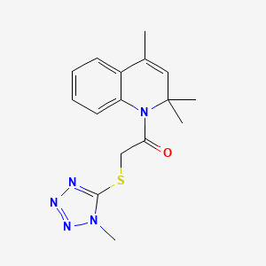 2,2,4-trimethyl-1-{[(1-methyl-1H-tetrazol-5-yl)thio]acetyl}-1,2-dihydroquinoline