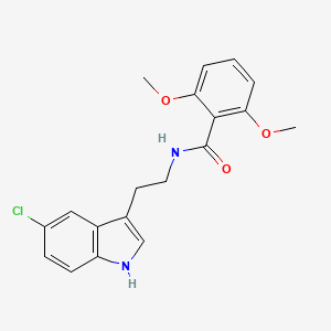 molecular formula C19H19ClN2O3 B4610699 N-[2-(5-chloro-1H-indol-3-yl)ethyl]-2,6-dimethoxybenzamide 