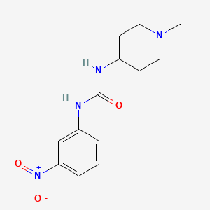 N-(1-methyl-4-piperidinyl)-N'-(3-nitrophenyl)urea