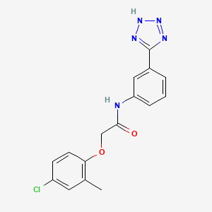 2-(4-chloro-2-methylphenoxy)-N-[3-(1H-tetrazol-5-yl)phenyl]acetamide