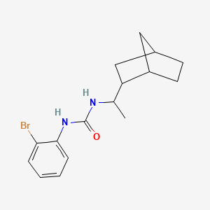 molecular formula C16H21BrN2O B4610754 N-(1-bicyclo[2.2.1]hept-2-ylethyl)-N'-(2-bromophenyl)urea 