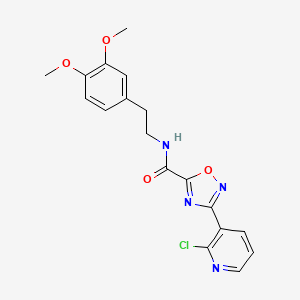 3-(2-chloropyridin-3-yl)-N-[2-(3,4-dimethoxyphenyl)ethyl]-1,2,4-oxadiazole-5-carboxamide