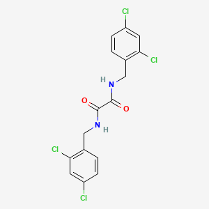 molecular formula C16H12Cl4N2O2 B4610784 N,N'-bis(2,4-dichlorobenzyl)ethanediamide 