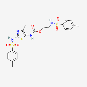 2-{[(4-methylphenyl)sulfonyl]amino}ethyl (4-methyl-2-{[(4-methylphenyl)sulfonyl]amino}-1,3-thiazol-5-yl)carbamate