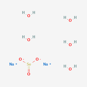 molecular formula H10Na2O8Se B046108 五水合硒酸钠 CAS No. 26970-82-1