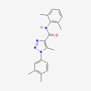 molecular formula C20H22N4O B4610811 N-(2,6-二甲基苯基)-1-(3,4-二甲基苯基)-5-甲基-1H-1,2,3-三唑-4-甲酰胺 