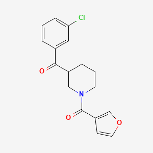 (3-chlorophenyl)[1-(3-furoyl)-3-piperidinyl]methanone