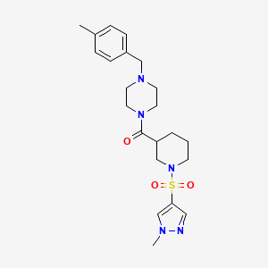 1-(4-methylbenzyl)-4-({1-[(1-methyl-1H-pyrazol-4-yl)sulfonyl]-3-piperidinyl}carbonyl)piperazine