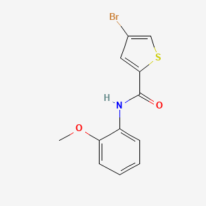 molecular formula C12H10BrNO2S B4610939 4-溴-N-(2-甲氧基苯基)-2-噻吩甲酰胺 