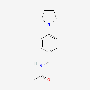 molecular formula C13H18N2O B4610969 N-[4-(1-吡咯烷基)苄基]乙酰胺 