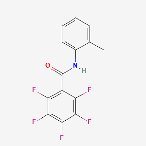 molecular formula C14H8F5NO B4610975 2,3,4,5,6-五氟-N-(2-甲基苯基)苯甲酰胺 