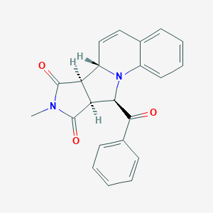 molecular formula C22H18N2O3 B461100 10-benzoyl-8-methyl-9a,10-dihydro-6aH-pyrrolo[3',4':3,4]pyrrolo[1,2-a]quinoline-7,9(6bH,8H)-dione 