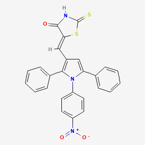 5-{[1-(4-nitrophenyl)-2,5-diphenyl-1H-pyrrol-3-yl]methylene}-2-thioxo-1,3-thiazolidin-4-one