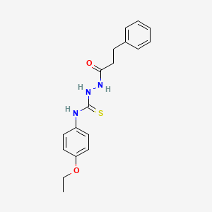 N-(4-ethoxyphenyl)-2-(3-phenylpropanoyl)hydrazinecarbothioamide