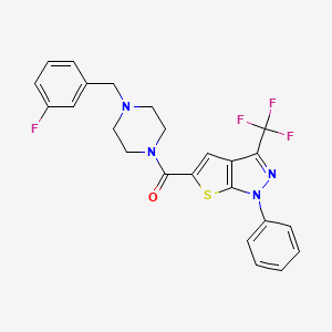 5-{[4-(3-fluorobenzyl)-1-piperazinyl]carbonyl}-1-phenyl-3-(trifluoromethyl)-1H-thieno[2,3-c]pyrazole