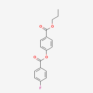 4-(propoxycarbonyl)phenyl 4-fluorobenzoate