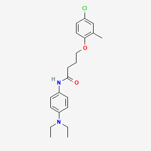 4-(4-chloro-2-methylphenoxy)-N-[4-(diethylamino)phenyl]butanamide