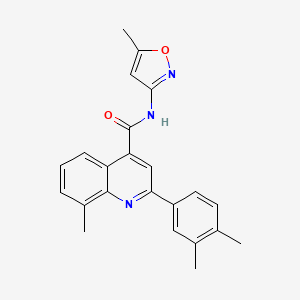 2-(3,4-dimethylphenyl)-8-methyl-N-(5-methyl-3-isoxazolyl)-4-quinolinecarboxamide