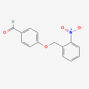 molecular formula C14H11NO4 B4611186 4-[(2-nitrobenzyl)oxy]benzaldehyde 