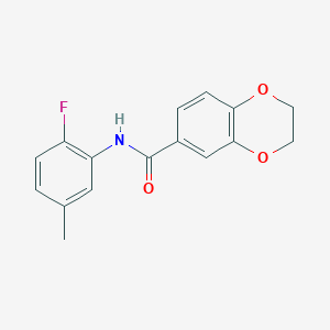 N-(2-fluoro-5-methylphenyl)-2,3-dihydro-1,4-benzodioxine-6-carboxamide