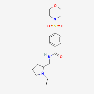 N-[(1-ethyl-2-pyrrolidinyl)methyl]-4-(4-morpholinylsulfonyl)benzamide