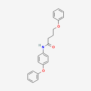 molecular formula C22H21NO3 B4611211 4-苯氧基-N-(4-苯氧基苯基)丁酰胺 