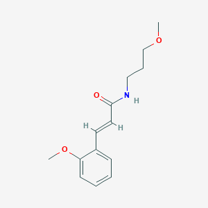 molecular formula C14H19NO3 B4611255 3-(2-甲氧苯基)-N-(3-甲氧基丙基)丙烯酰胺 