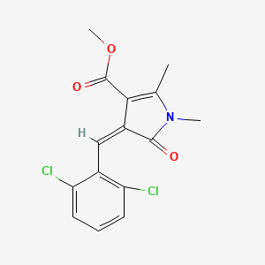 methyl 4-(2,6-dichlorobenzylidene)-1,2-dimethyl-5-oxo-4,5-dihydro-1H-pyrrole-3-carboxylate