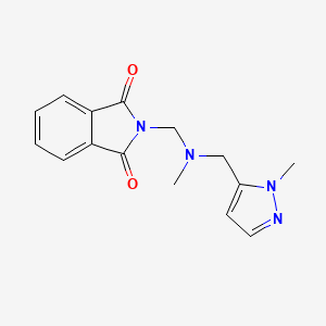 2-({methyl[(1-methyl-1H-pyrazol-5-yl)methyl]amino}methyl)-1H-isoindole-1,3(2H)-dione