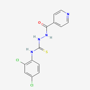 molecular formula C13H10Cl2N4OS B4611316 N-(2,4-dichlorophenyl)-2-isonicotinoylhydrazinecarbothioamide 