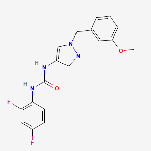 N-(2,4-difluorophenyl)-N'-[1-(3-methoxybenzyl)-1H-pyrazol-4-yl]urea